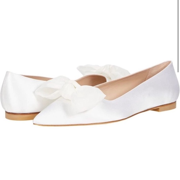 NWT Stuart Weitzman Anny Mesh Bow Flats - Picture 3 of 10